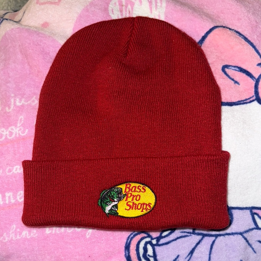 Bass Pro Shops Red Beanie